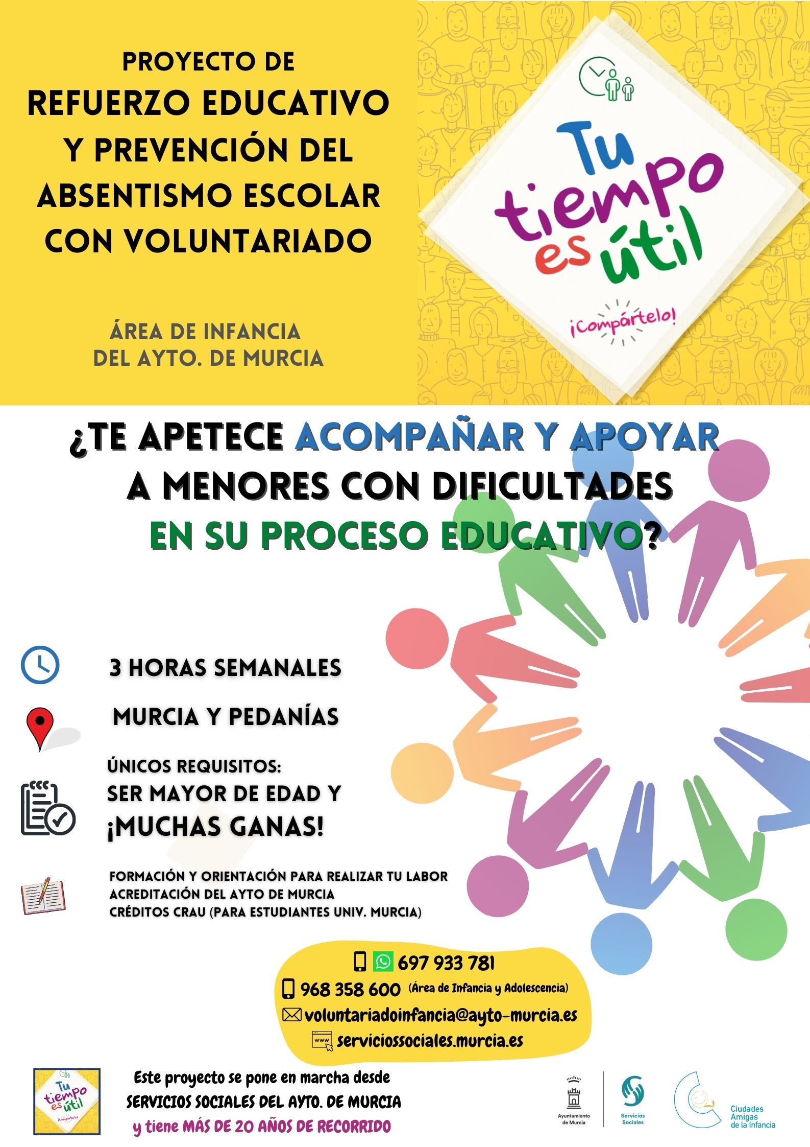 Proyecto de Refuerzo Educativo y Prevención del Absentismo Escolar con Voluntariado